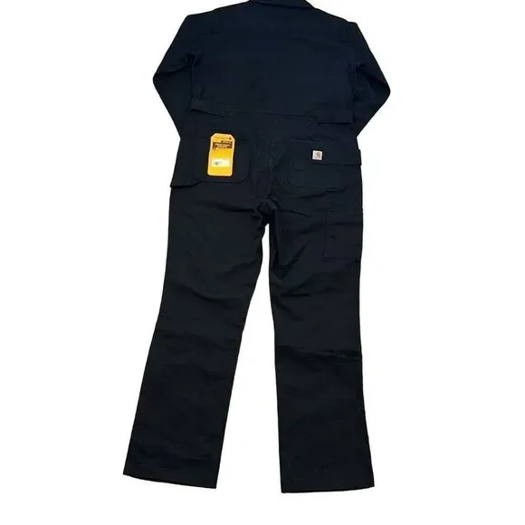 NWT Carhartt women’s Rugged-Flex Relaxed Fit Canvas Coverall sz M 8-10 BN5322-W - Picture 3 of 7